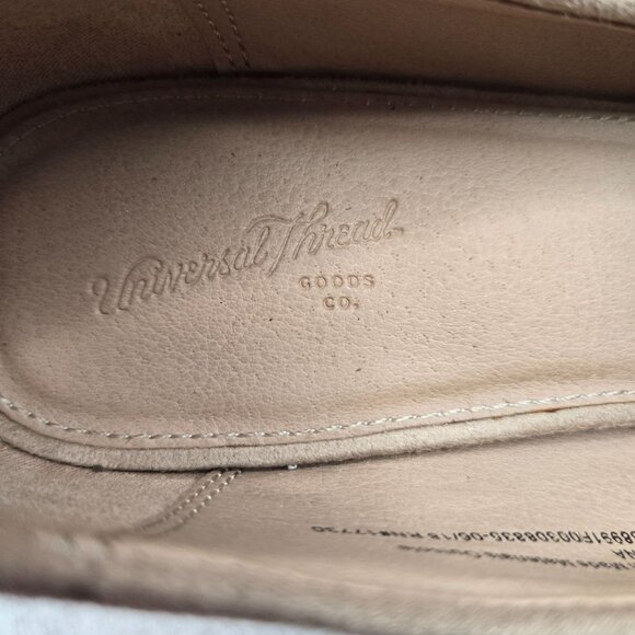 Universal Thread Pumps Size 7.5 Tan Minimalist Career Work Low Block Heel Shoes - Picture 11 of 11